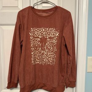 Rust Graphic Women Top
